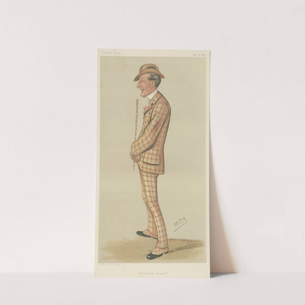 Sports, Miscellaneous; Sport Riders; ‘Born in the Scarlet’, Mr. Henry Reginald Corbet, of Adderley Hall, October 20, 1883 (1883) by Leslie Matthew Ward