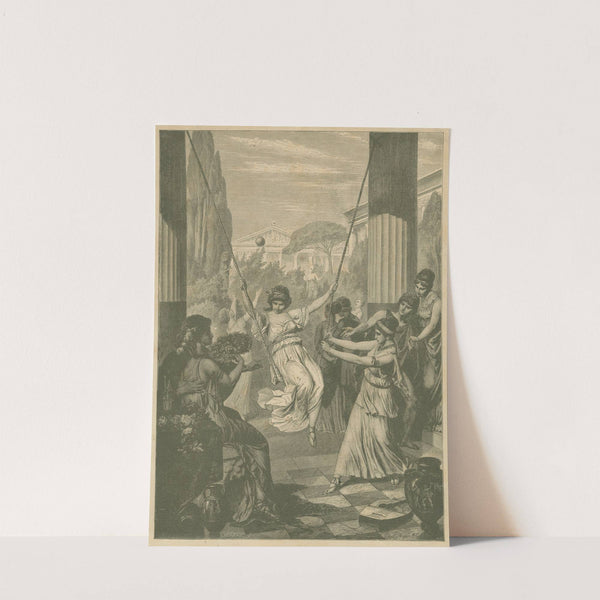 Sports of Greek girls (1882) by Eugen Klimsch