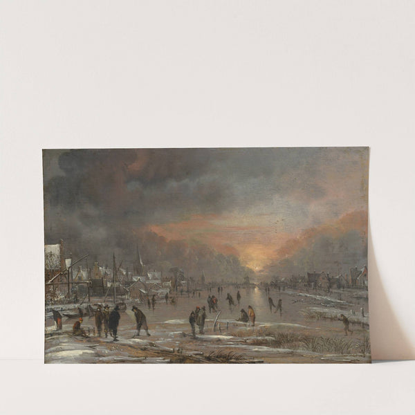 Sports on a Frozen River (ca. 1660) by Aert van der Neer
