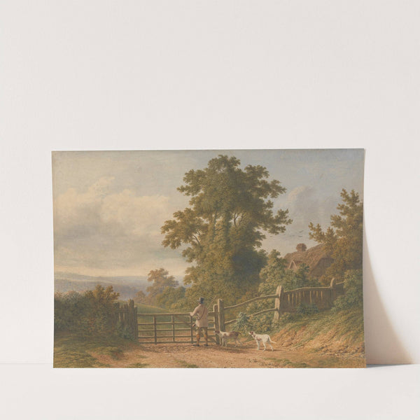 Sportsman and His Dogs (1828) by Patrick Nasmyth