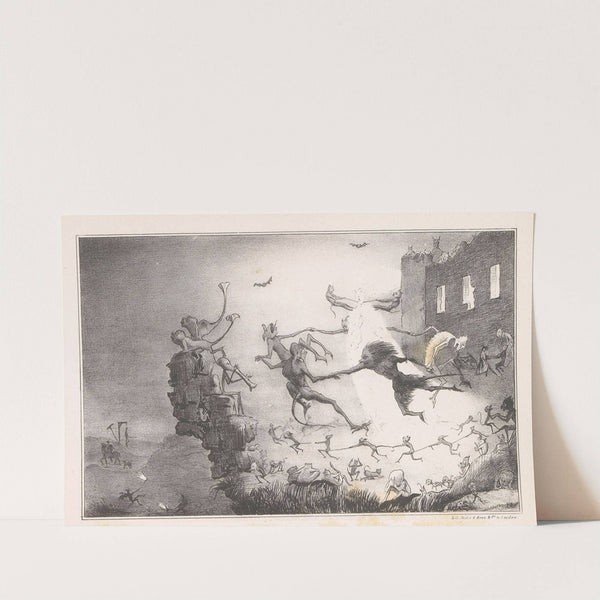 Spotprent in Leidse studentenalmanak (1843) by Alexander Ver Huell