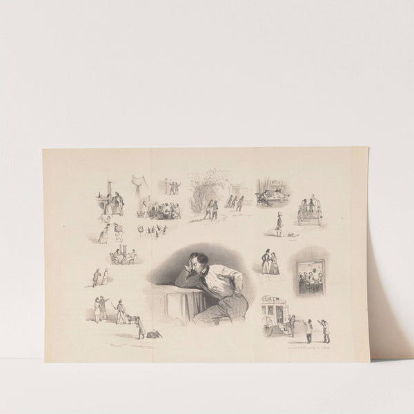 Spotprent in Leidse studentenalmanak. (1848) by Alexander Ver Huell