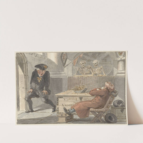 Spotprent op het Vrijwillig Offer voor het Vaderland (1774 - 1833) by Jacob Smies