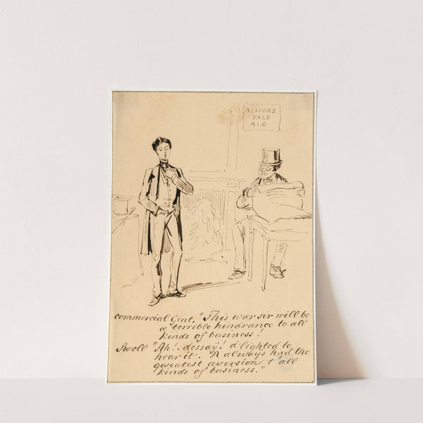 Spotprent over de handel by Pieter van Loon