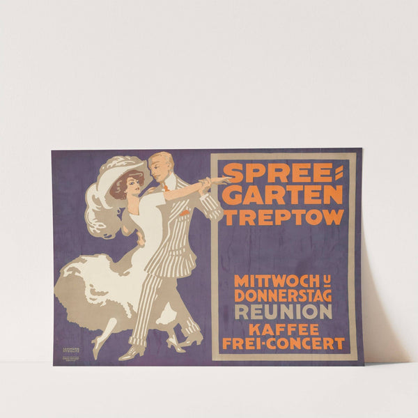 Spree-Garten Treptow. Kaffee Konzert (1899 - 1913) by Walter Lehmann-Steglitz