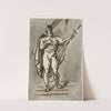 Sprekende man met mantel en zwaard by David Humbert de Superville