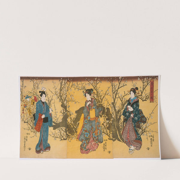 Spring Flowers at their Height (circa 1850) by Utagawa Kunisada (Toyokuni III)