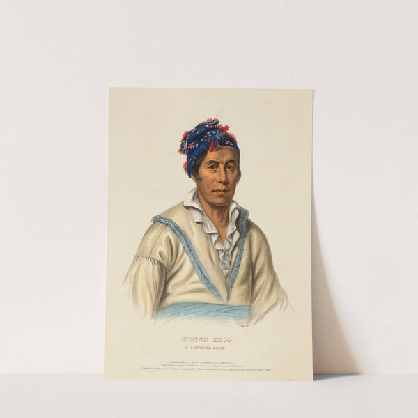 Spring Frog. A Cherokee Chief (1838) by Charles Bird King