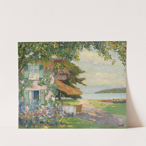 Spring Garden in Starnberg (1920) by Edward Cucuel