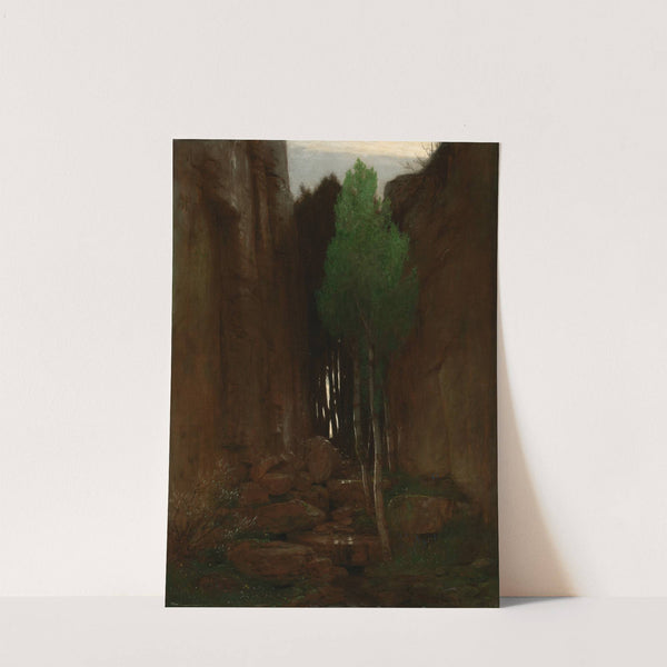 Spring in a Narrow Gorge (Quell in einer Felsschluct) (1881) by Arnold Böcklin