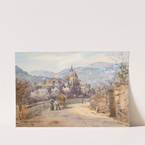 Spring in Spitz in the Wachau valley by Karl Wenzel Zajicek