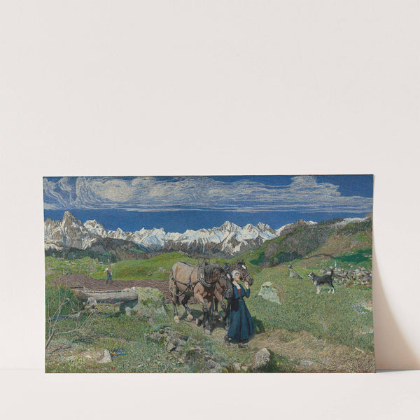 Spring in the Alps (1897) by Giovanni Segantini