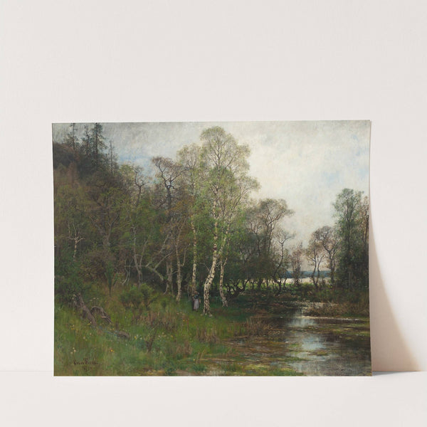 Spring Landscape. Motif from Tullinge in Södermanland by Oscar Törnå