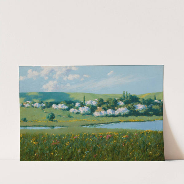 Spring Landscape with a Pond by Stanisław Witkiewicz