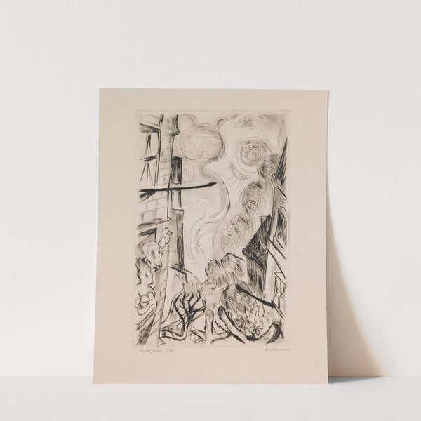 Spring, plate 13 from the portfolio ‘Faces’ (1918) by Max Beckmann