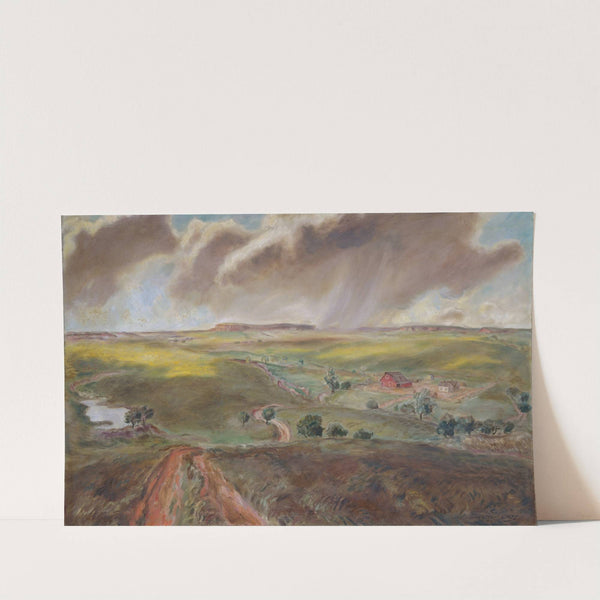 Spring Shower (Western Kansas Landscape) (1931) by John Steuart Curry