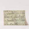 Spring – Summer – Autum – Winter — Europe – Asia – Africa – America (1665) by John Overton