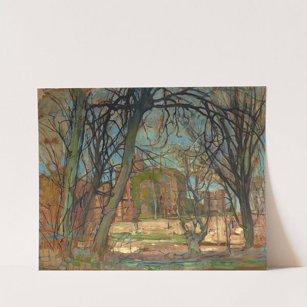 Spring Sun (Lentezon); Castle Ruin; Brederode (1900s) by Piet Mondrian