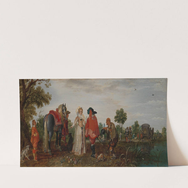 Spring (The Meeting) (1625) by Adriaen Pietersz. Van De Venne