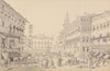 Square at Bologna, Cathedral and Palace of the Pope’s legate
