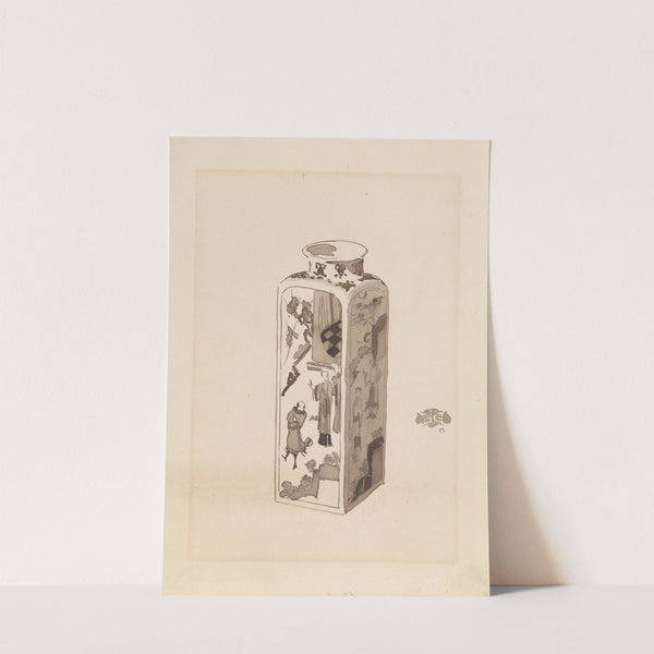 Square canister with expanding neck (1878) by James Abbott McNeill Whistler