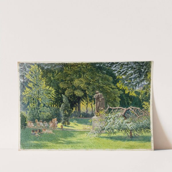 Square de la mairie du 14ème arrondissement, rue Mouton Duvernet, 18 juin 1917 (1917) by Félix Brard