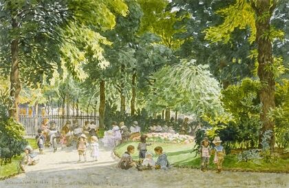 Square de la mairie du XIVème arrondissement, le communiqué de 15 heures (1915)