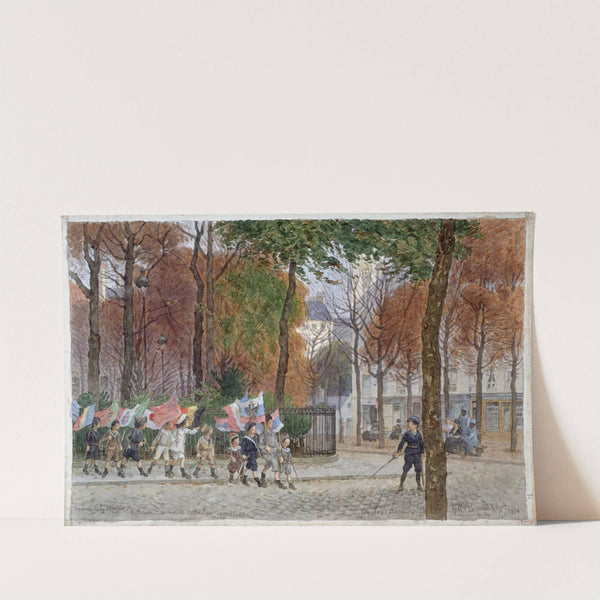 Square de la Mairie, rue Mouton Duvernet et rue Boulard by Félix Brard