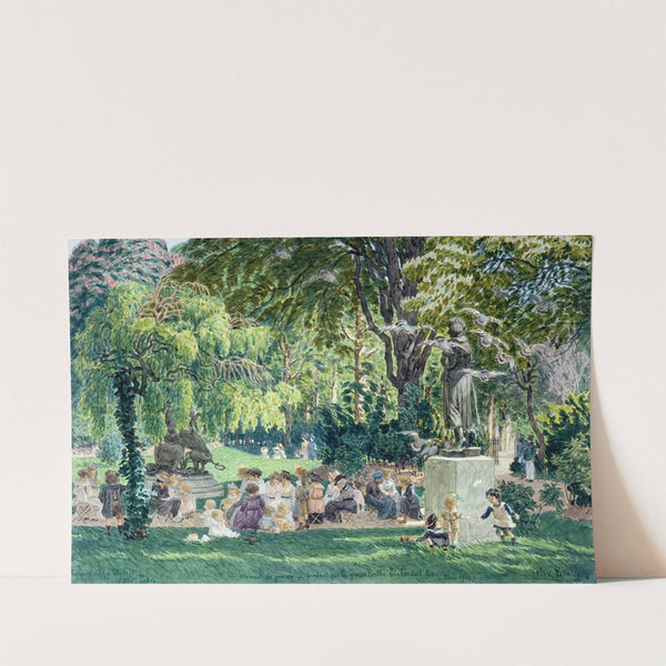 Square de la mairie (XIV) Paris. (1918) by Félix Brard