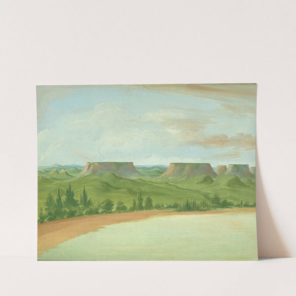 Square Hills, 1200 Miles Above St. Louis by George Catlin