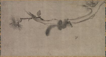 Squirrel on a Pine Branch (1500s)