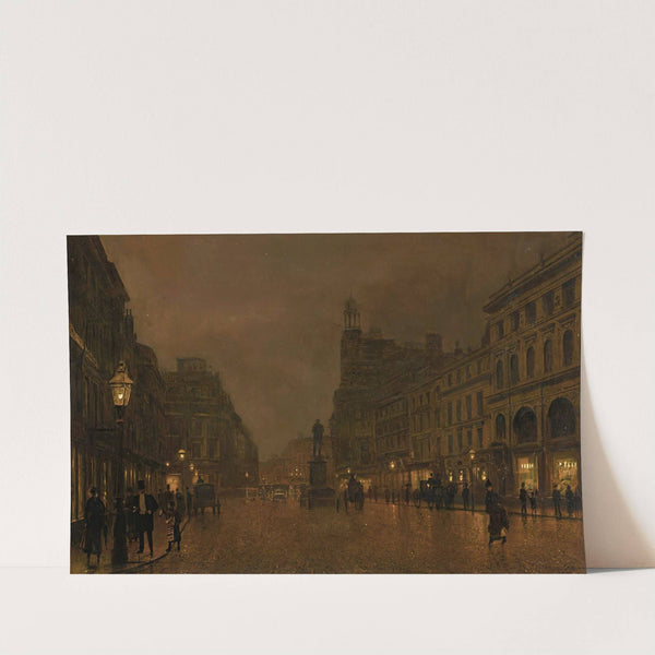 St Anne's Square And Exchange, Manchester by John Atkinson Grimshaw
