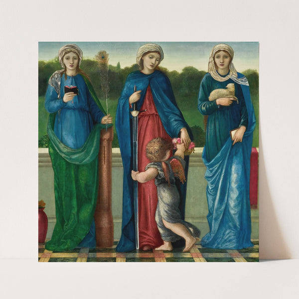St Barbara, St Dorothy And St Agnes by Sir Edward Coley Burne-Jones