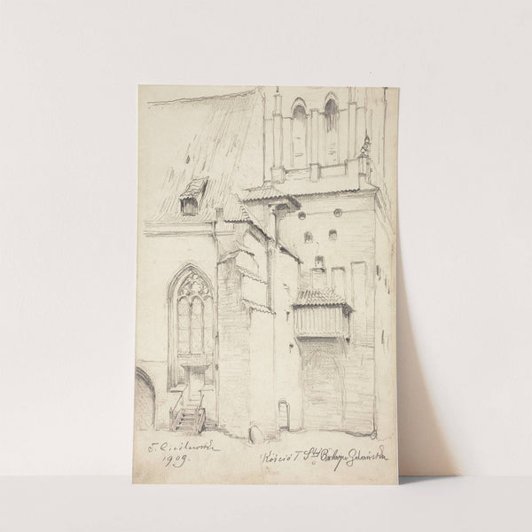 St. Barbara’s Church in Gdansk (1909) by Tadeusz Cieślewski