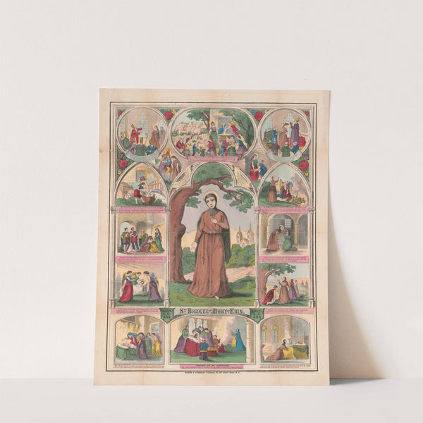 St. Bridget, the Mary of Erin born A.D. 453 died A.D. 525 (1870) by Haasis & Lubrecht