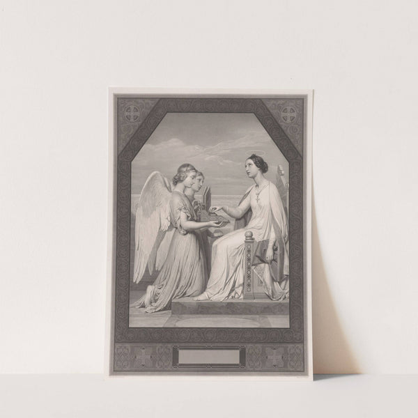 St. Cecilia with two angels and an organ (1841) by Francois Forster