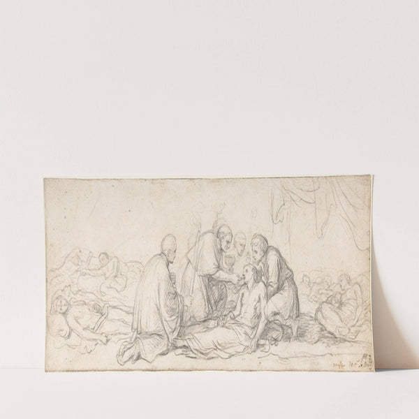 St. Charles Borromeo Giving Communion to the Plague-Stricken (17th century) by Charles Le Brun