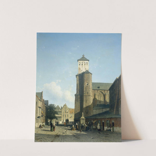 St Denis Church in Liège (1850 - 1860) by Jan Weissenbruch