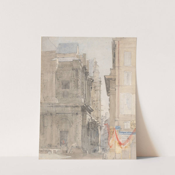 St. Eustache, Paris (1829) by David Cox