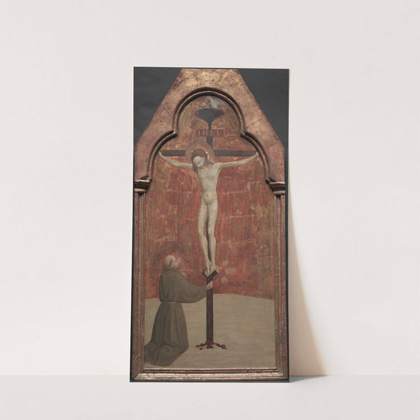 St. Francis Kneeling before Christ on the Cross (1437–1444) by Sassetta