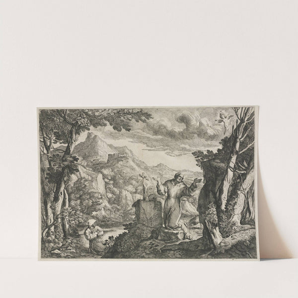 St. Francis of Assisi Receiving the Stigmata (1640–60) by Giovanni Francesco Grimaldi