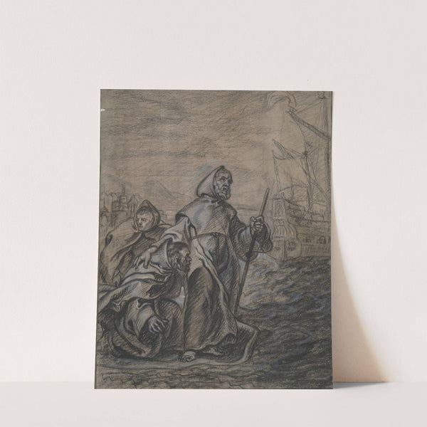 St. Francis of Paula Crossing the Strait of Messina by Circle of Erasmus Quellinus II