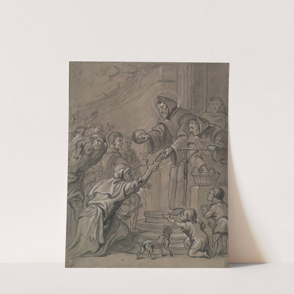 St. Francis of Paula Feeding the Poor by Circle of Erasmus Quellinus II