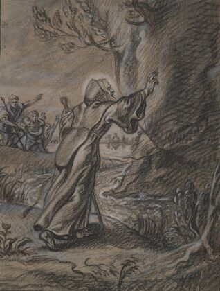 St. Francis of Paula Holding Back the Falling Rock