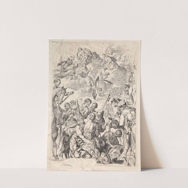 St. George Preparing for His Martyrdom (1600s) by Pierre Brebiette