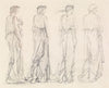 St George Series – Four Studies of Female Attendants for ‘The Princess led to the Dragon’