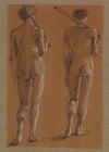 St George Series – Male Nude – Studies of two Soldiers for ‘The Princess led to the Dragon’
