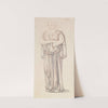 St George Series - Study of a Female Attendant for 'The Princess draws the fatal Lot' by Sir Edward Coley Burne-Jones