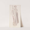 St George Series - Study of Female Attendant for 'The Princess led to the Dragon' by Sir Edward Coley Burne-Jones