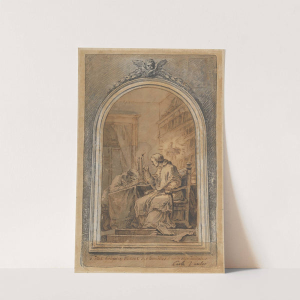 St. Gregory Dictating His Homilies to a Secretary (18th century) by Charles-André van Loo